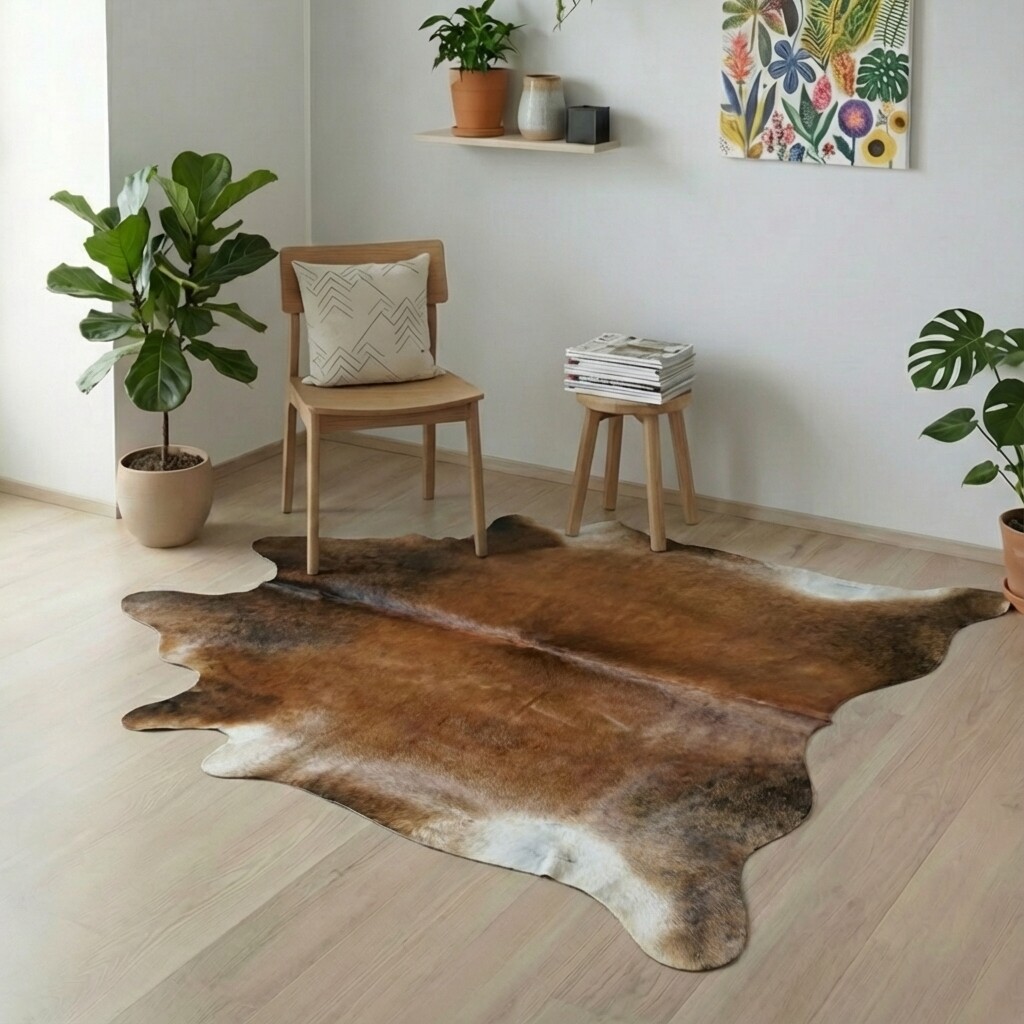 Koeienhuid Vloerkleed 207x202 cm - image 1