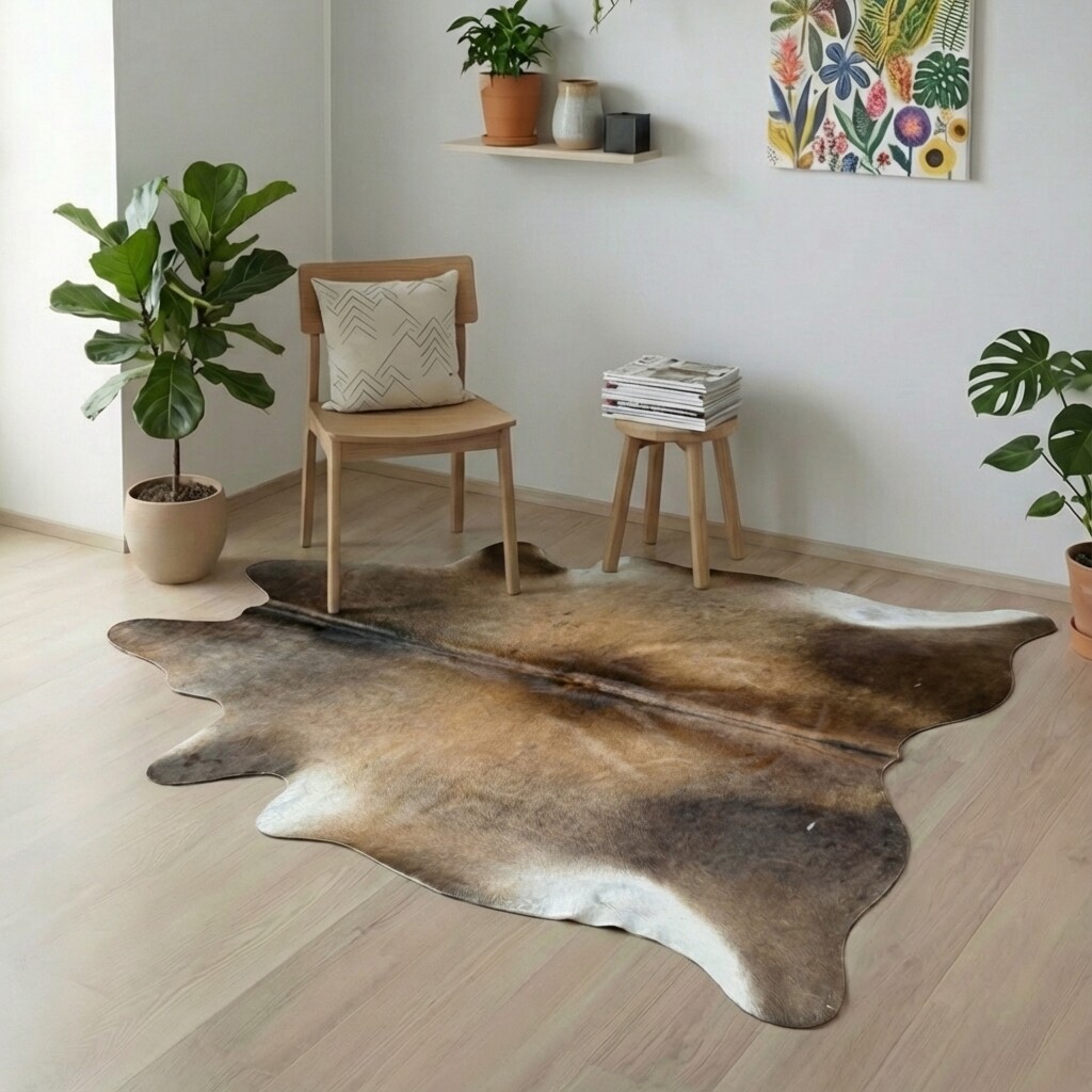 Koeienhuid Vloerkleed 203x186 cm - image 1