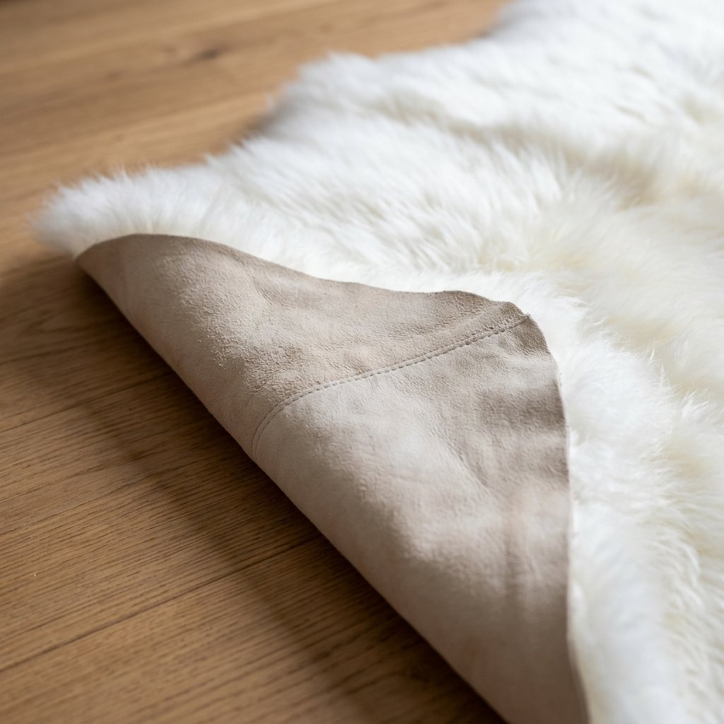 Schapenvacht vloerkleed wit – 2 vachten - image 5