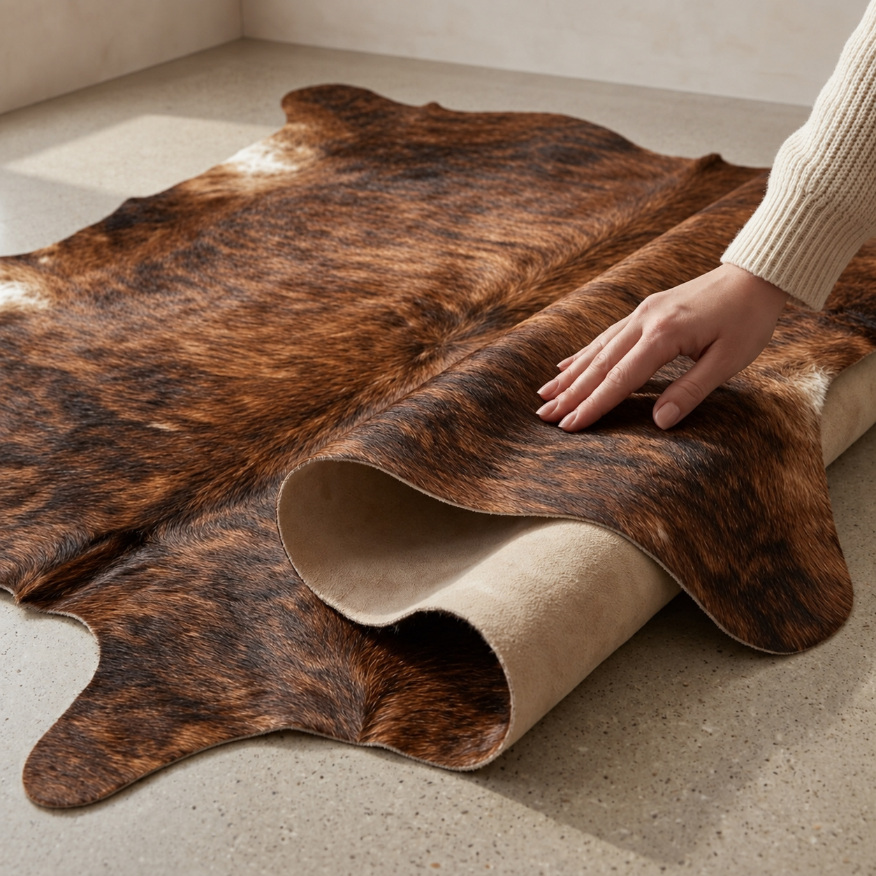 Koeienhuid Warm Bruin - image 4