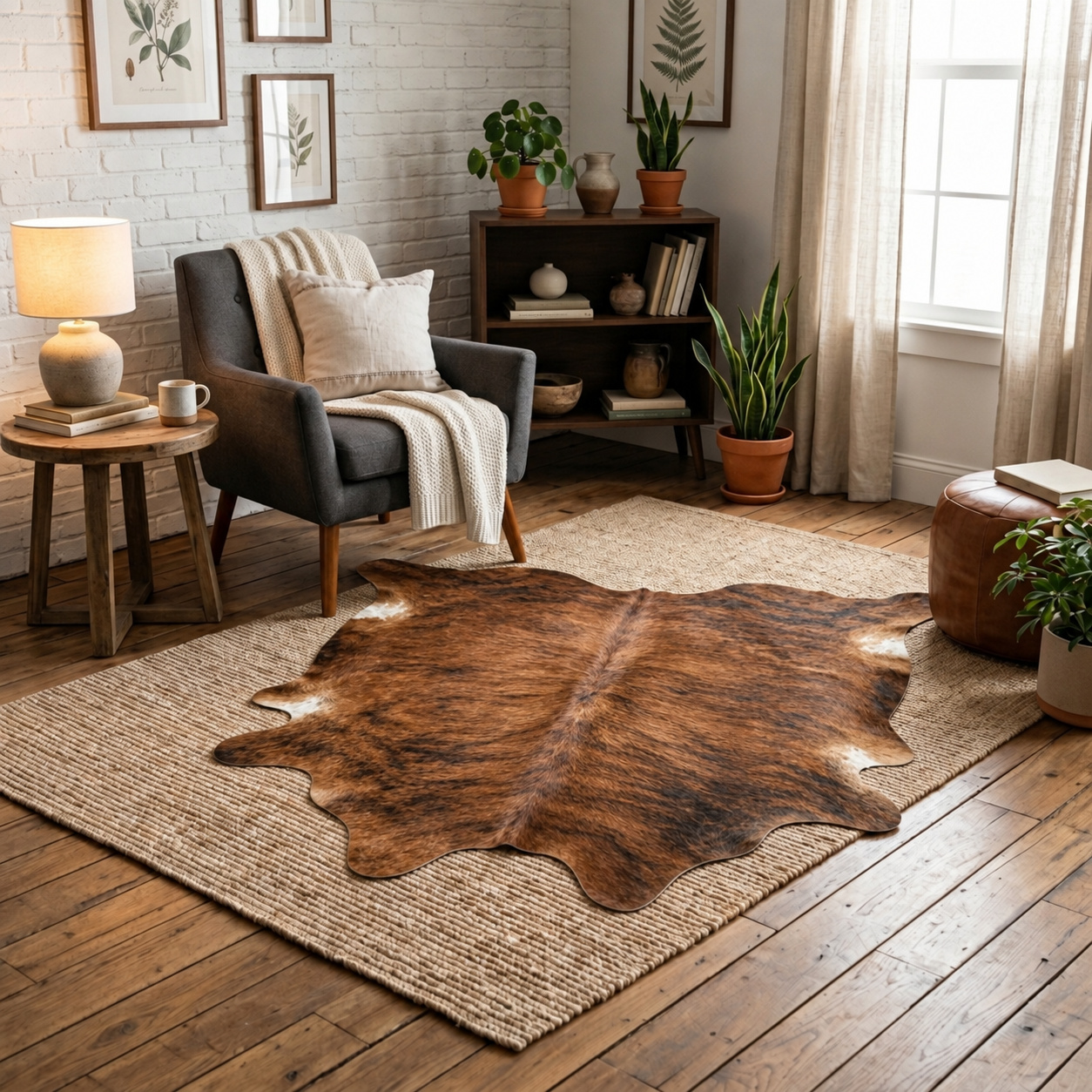 Koeienhuid Warm Bruin - image 1
