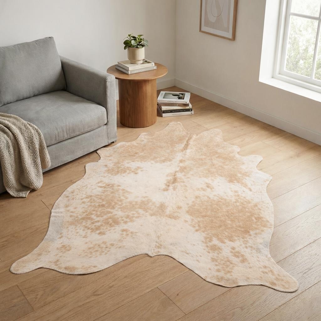 Koeienhuid Vloerkleed 210x186 cm - interieurfoto