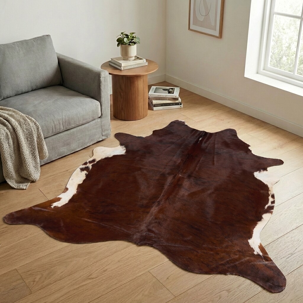 Koeienhuid Vloerkleed 201x185 cm - image 1
