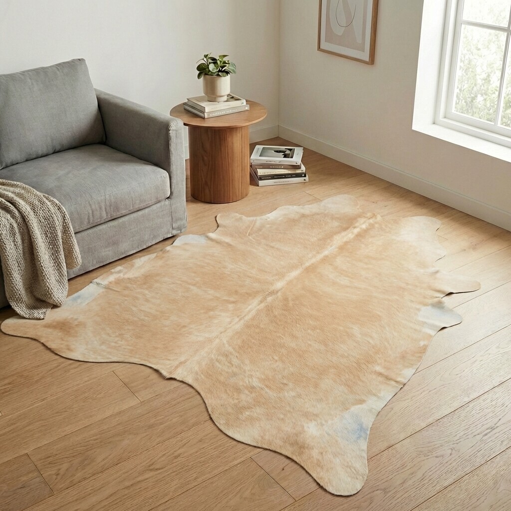 Koeienhuid Vloerkleed 199x179 cm - interieurfoto