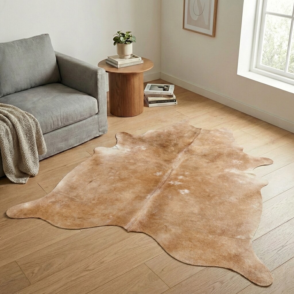 Koeienhuid Vloerkleed 208x175 cm - interieurfoto