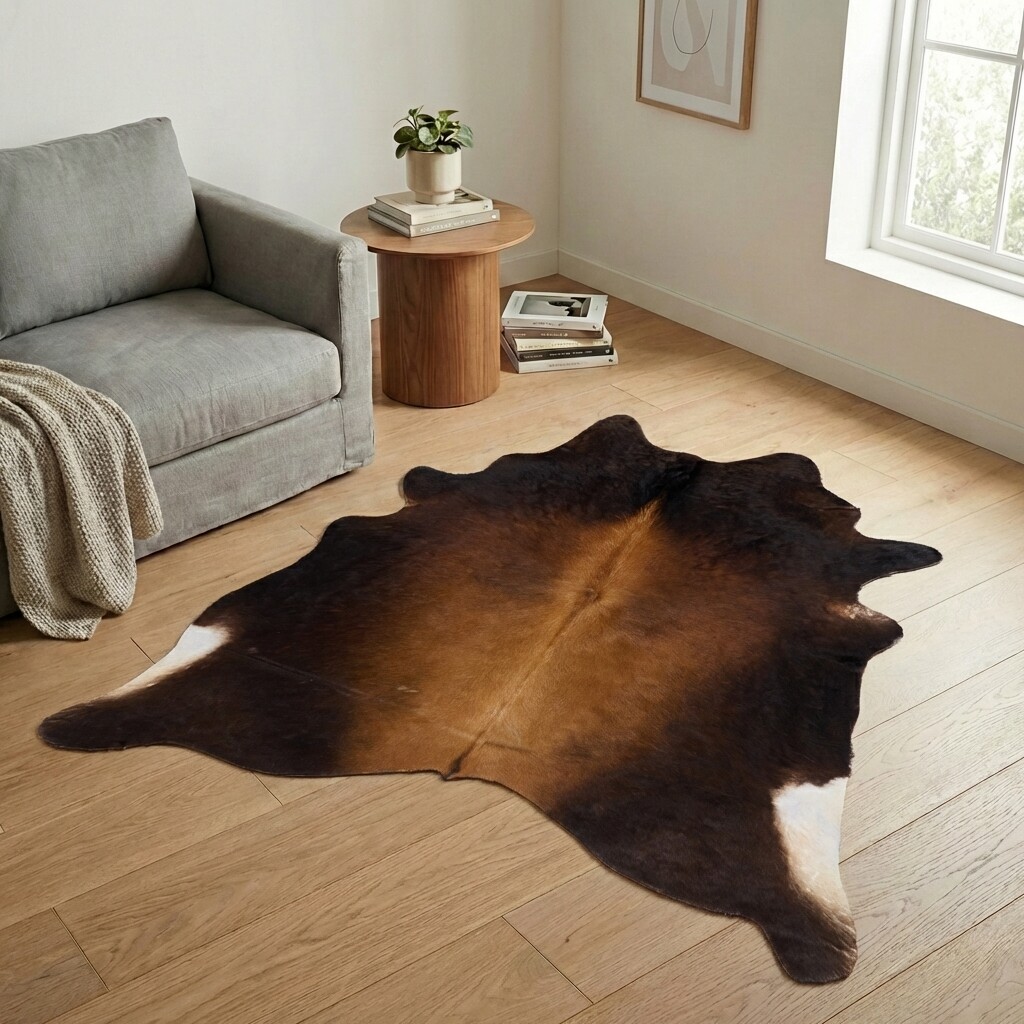 Koeienhuid Vloerkleed 199x195 cm - image 1