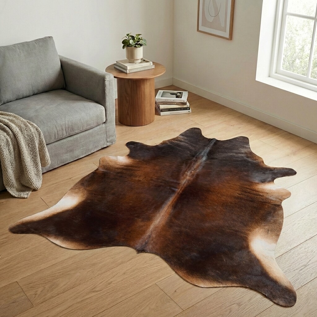 Koeienhuid Vloerkleed 202x194 cm - image 1