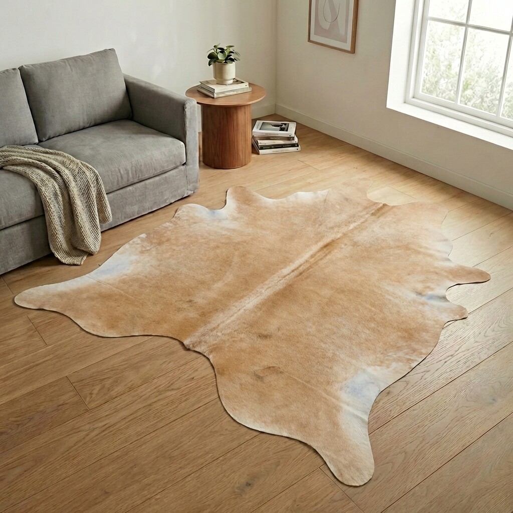 Koeienhuid Vloerkleed 249x233 cm - interieurfoto