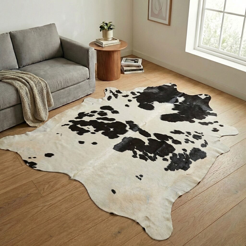 Koeienhuid Vloerkleed 241x216 cm - image 1
