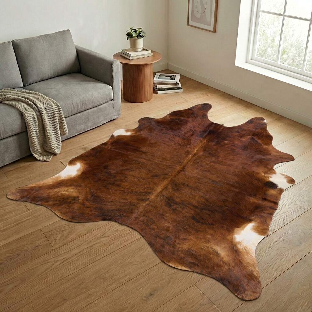 Koeienhuid Vloerkleed 236x236 cm - image 1