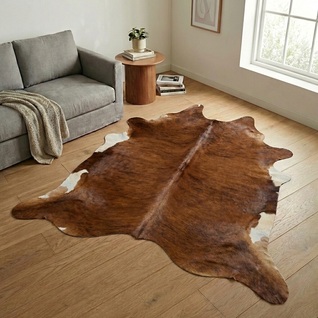 Koeienhuid Vloerkleed 236x219 cm - image 1