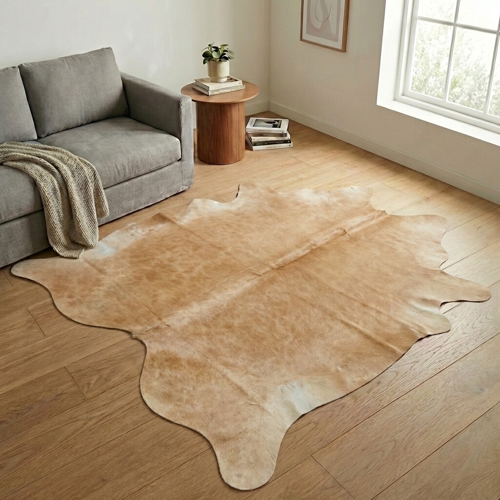 Koeienhuid Vloerkleed 240x231 cm - interieurfoto