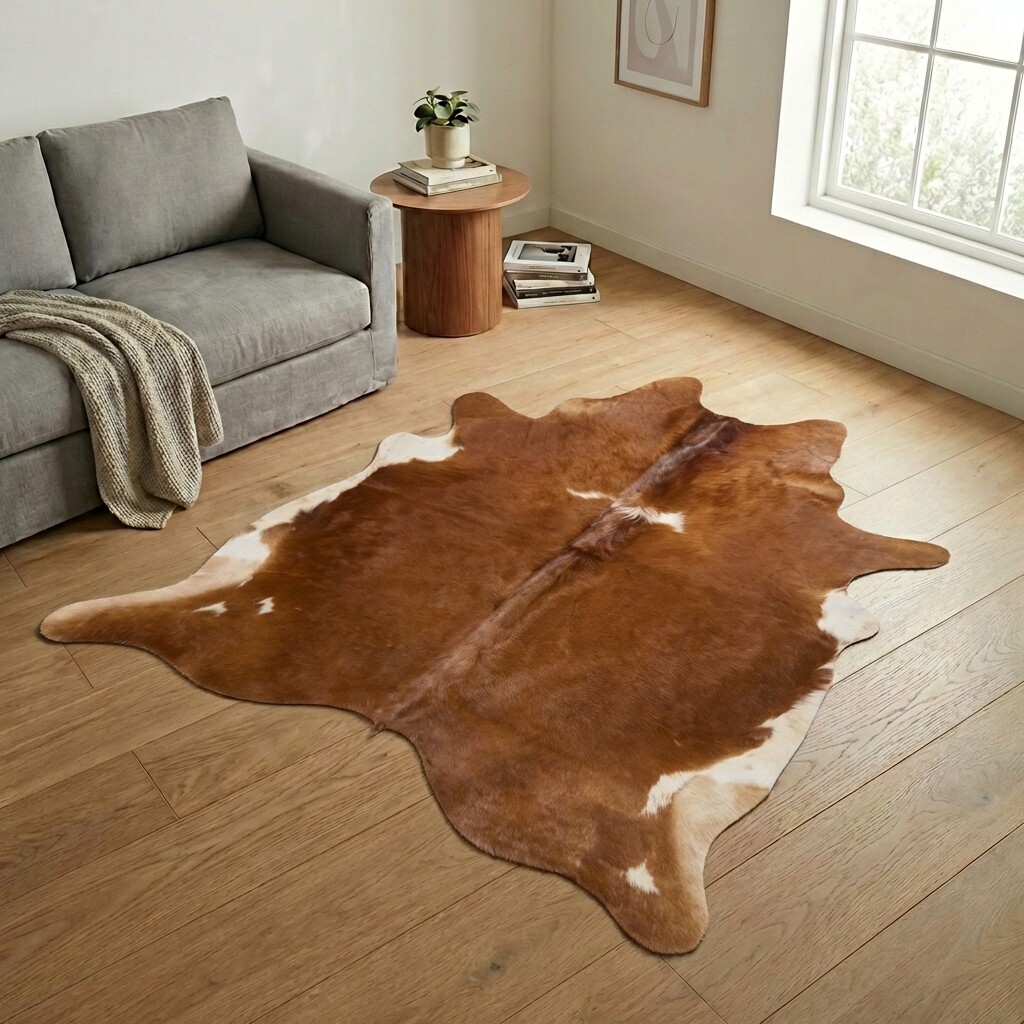 Koeienhuid Vloerkleed 242x222 cm - image 1